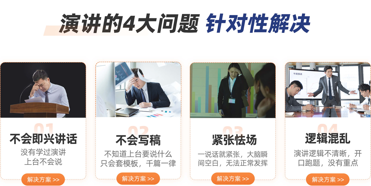 演讲的4大问题 针对性解决 演讲的4大问题 针对性解决